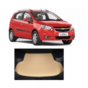 Trunk/Boot/Dicky PU Leatherette Mat for Sail Hatchback - beige